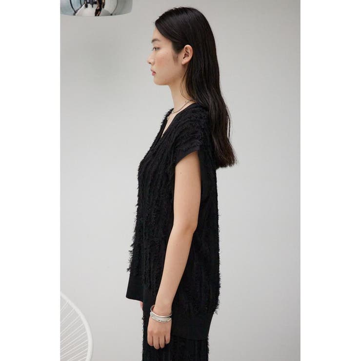 シアーフリンジニットベスト | AZUL BY MOUSSY | 詳細画像15 