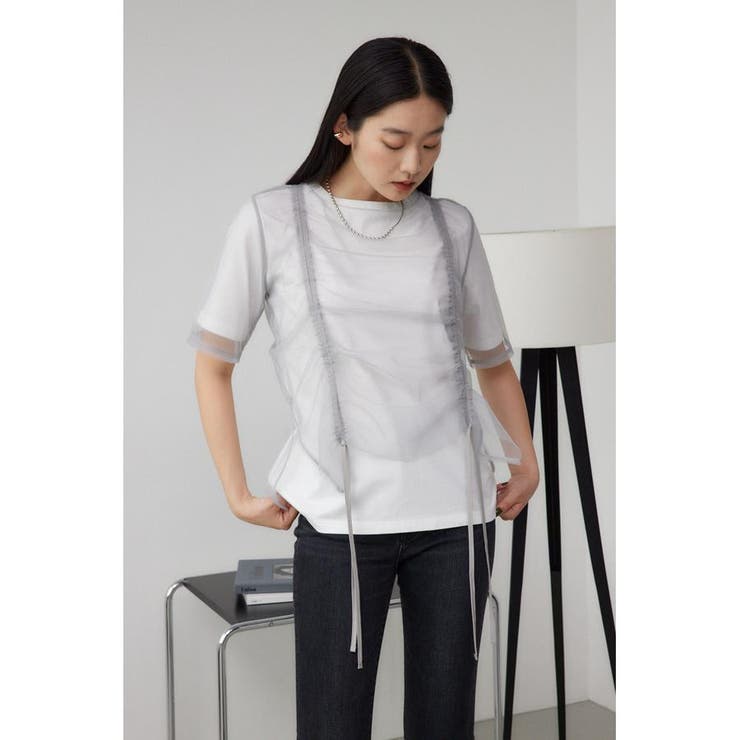 チュールレイヤードドロストトップス | AZUL BY MOUSSY | 詳細画像22 