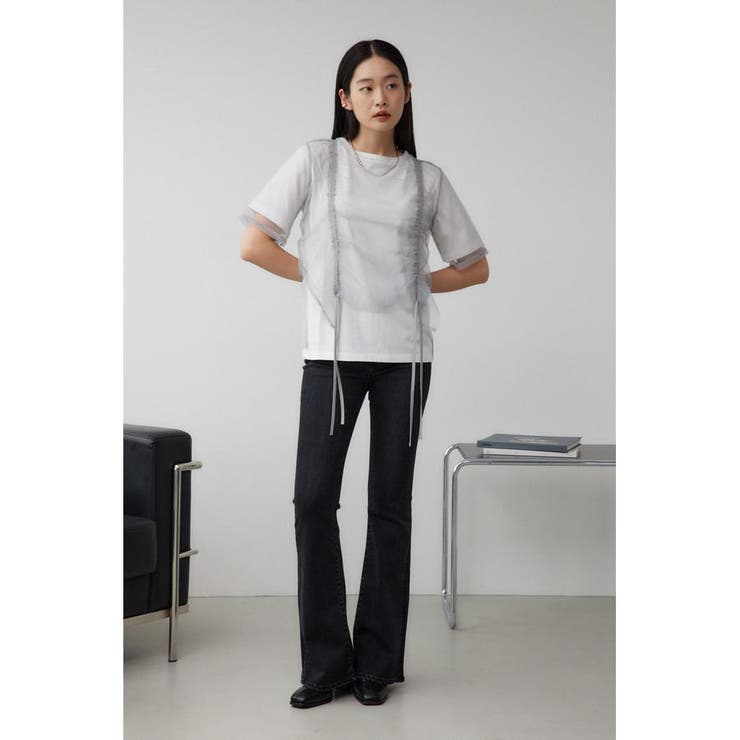 チュールレイヤードドロストトップス | AZUL BY MOUSSY | 詳細画像23 