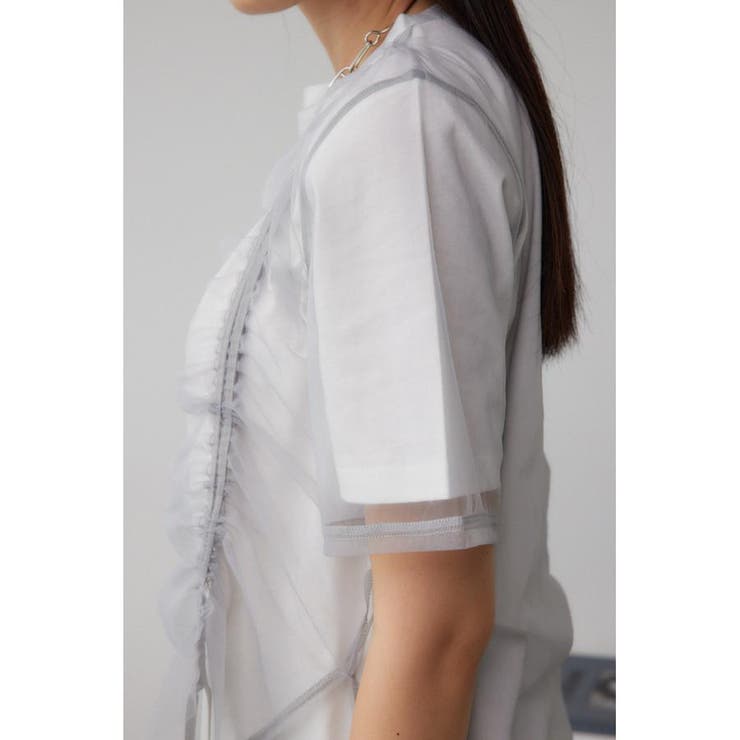 チュールレイヤードドロストトップス | AZUL BY MOUSSY | 詳細画像28 