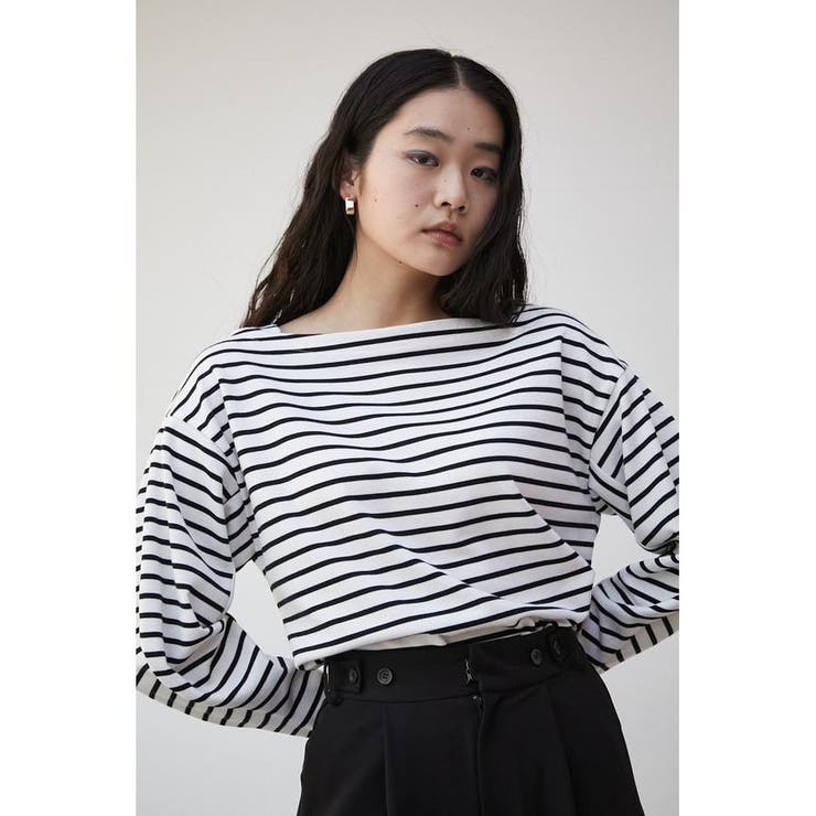 トップス Volume sleeve BL SHEER PLAID VOLUME SLEEVE TOPS -BLACK- – OBLIGE