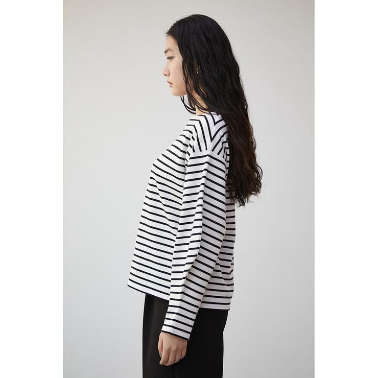 VOLUME BORDER CUFF SLEEVE TOPS[品番：AZLW0020730]｜AZUL BY