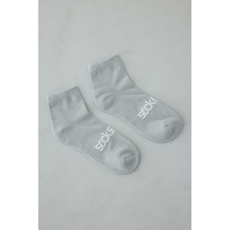 GRY | ジャガードロゴアングルソックス | AZUL BY MOUSSY