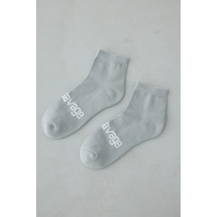 ジャガードロゴアングルソックス | AZUL BY MOUSSY | 詳細画像11 