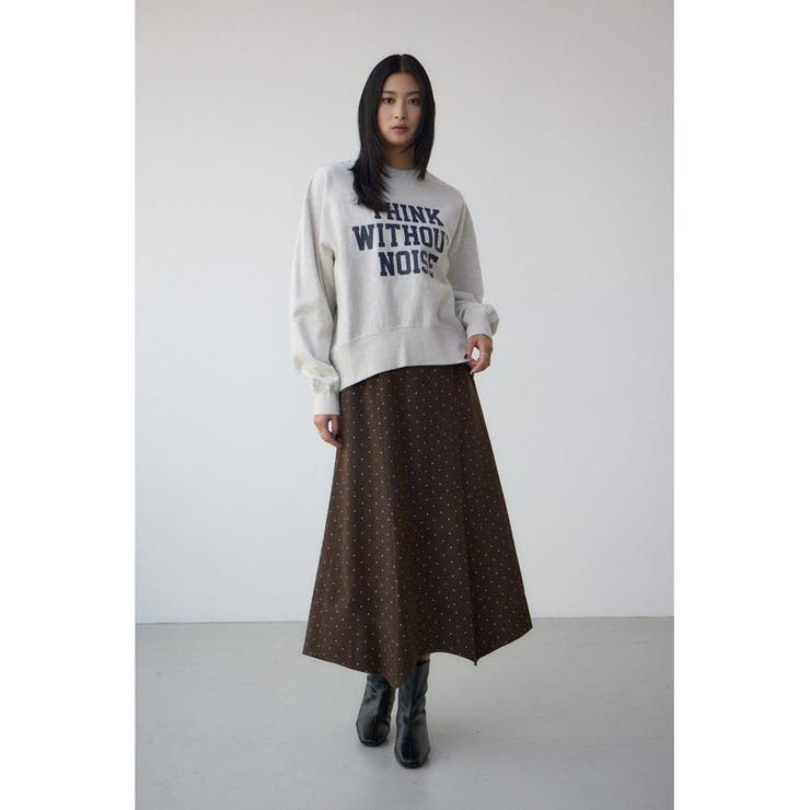 ドット柄ハンカチーフヘムスカート | AZUL BY MOUSSY | 詳細画像3 