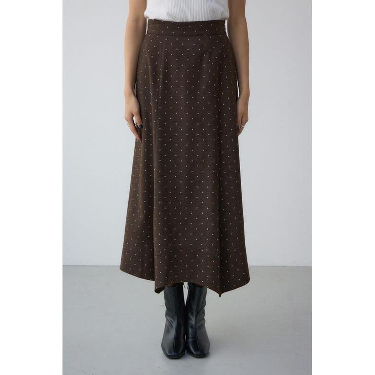 ドット柄ハンカチーフヘムスカート | AZUL BY MOUSSY | 詳細画像5 