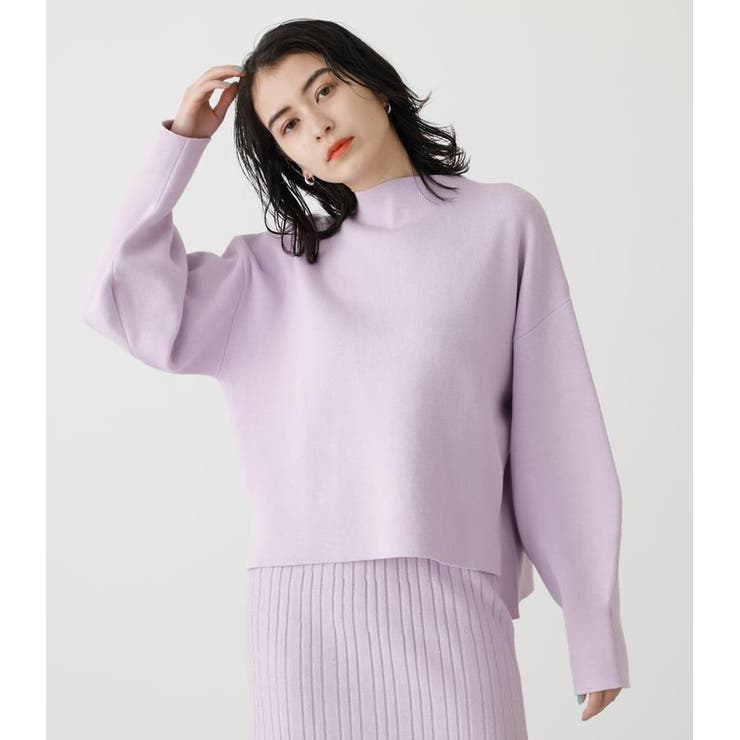 SWEATTER BOTTLE NECK TOPS[品番：AZLW0018337]｜AZUL BY MOUSSY 