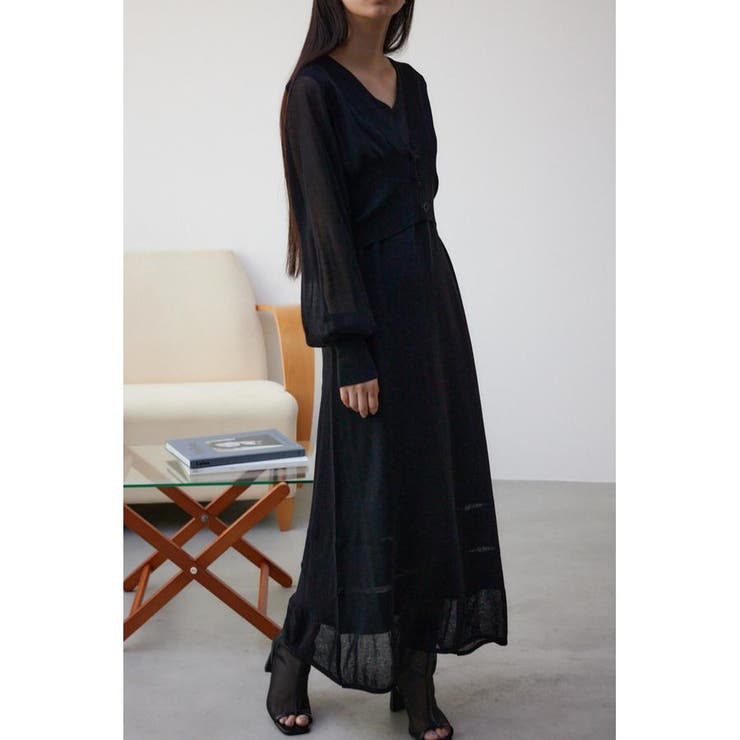 BLK | カーデセットニットワンピース | AZUL BY MOUSSY