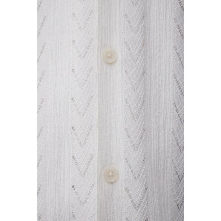 シアー開襟シャツ | AZUL BY MOUSSY | 詳細画像10 