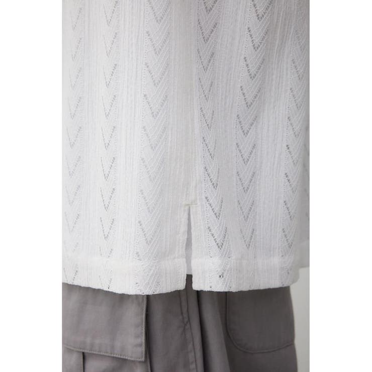 シアー開襟シャツ | AZUL BY MOUSSY | 詳細画像9 