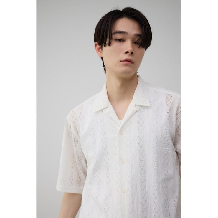 シアー開襟シャツ | AZUL BY MOUSSY | 詳細画像1 