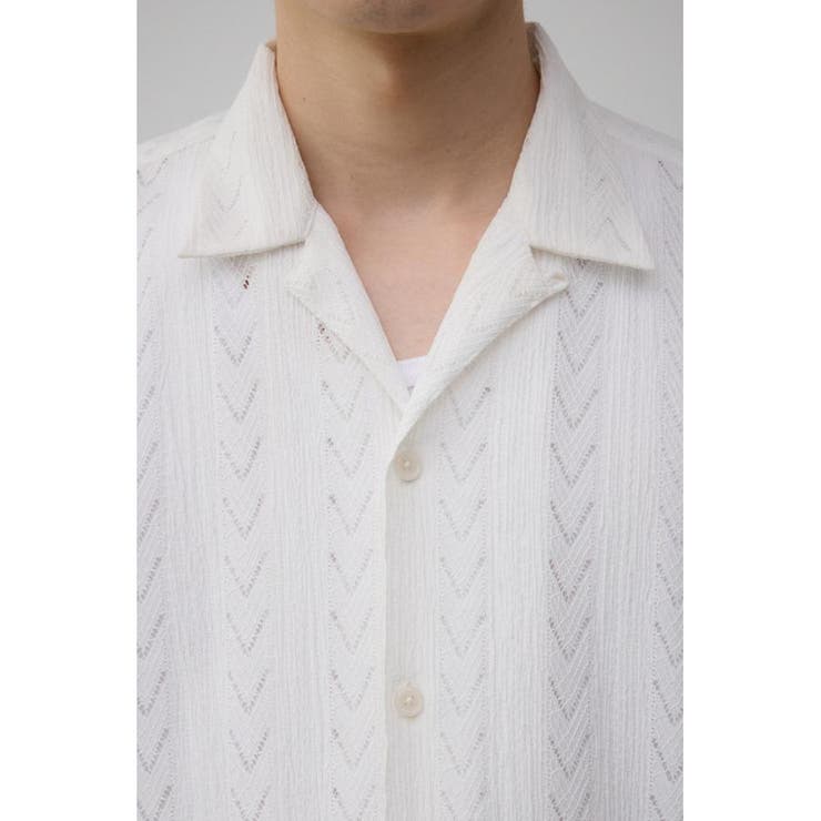 シアー開襟シャツ | AZUL BY MOUSSY | 詳細画像7 