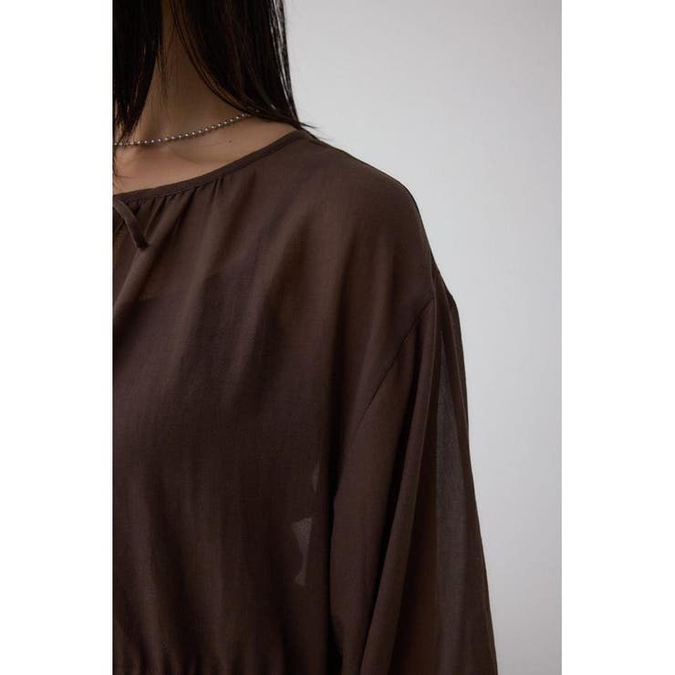 前後2WAY5分袖前リボンブラウス | AZUL BY MOUSSY | 詳細画像35 