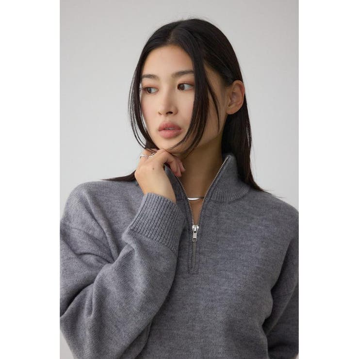 アソートカラーハーフジップニットトップス | AZUL BY MOUSSY | 詳細画像32 