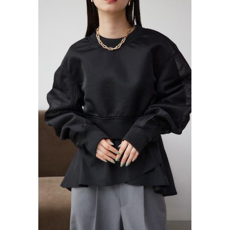 BLK | シアーダンボールプルオーバー | AZUL BY MOUSSY