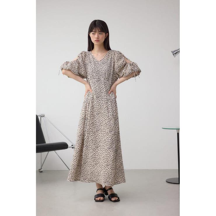 パフスリーブワンピース | AZUL BY MOUSSY | 詳細画像3 