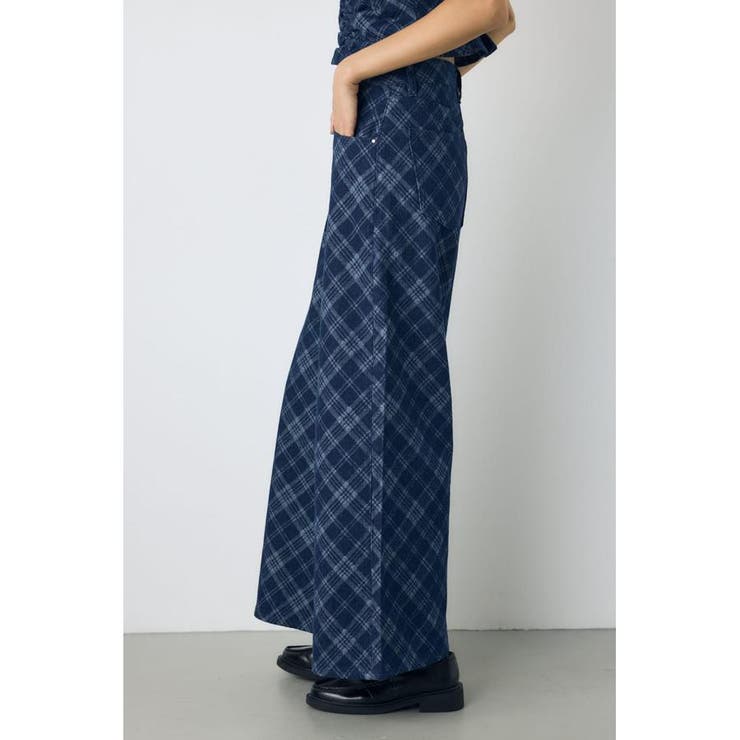デニムチェックバギーパンツ | AZUL BY MOUSSY | 詳細画像11 