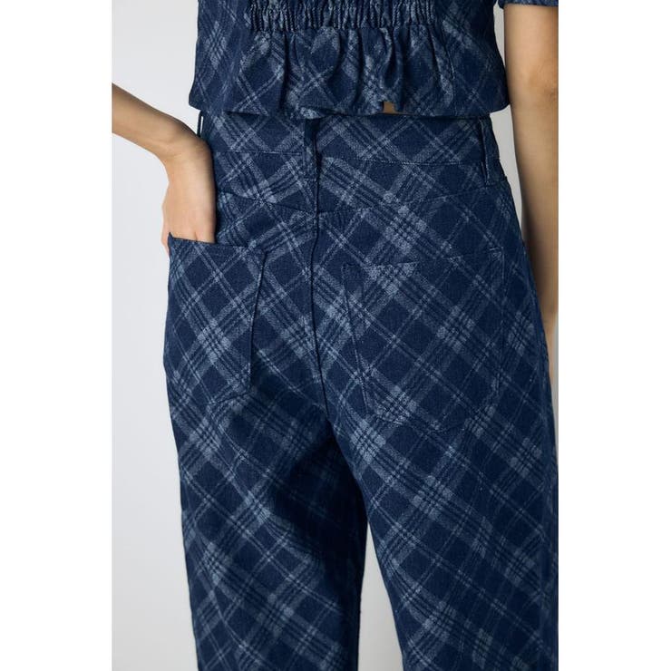 デニムチェックバギーパンツ | AZUL BY MOUSSY | 詳細画像15 