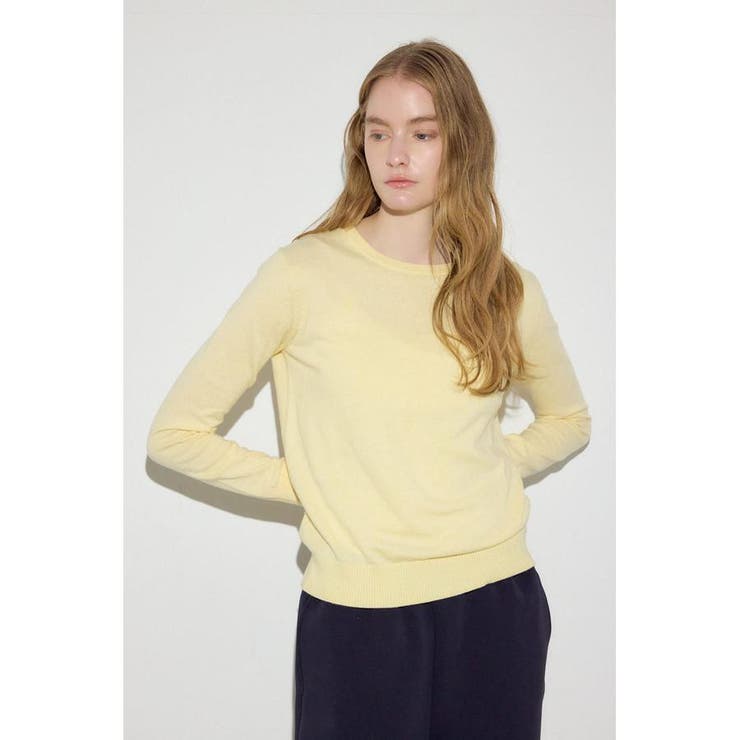 カシミヤミックスクルーネックニット | AZUL BY MOUSSY | 詳細画像24 