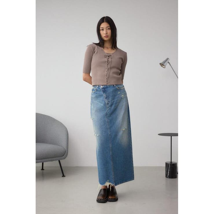 フェイクレイヤードレースアップニット | AZUL BY MOUSSY | 詳細画像22 