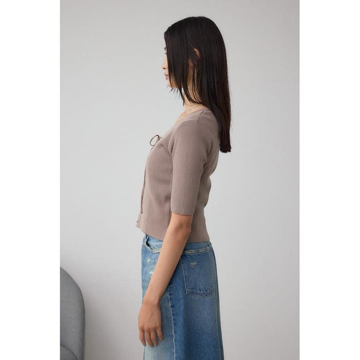 フェイクレイヤードレースアップニット | AZUL BY MOUSSY | 詳細画像24 