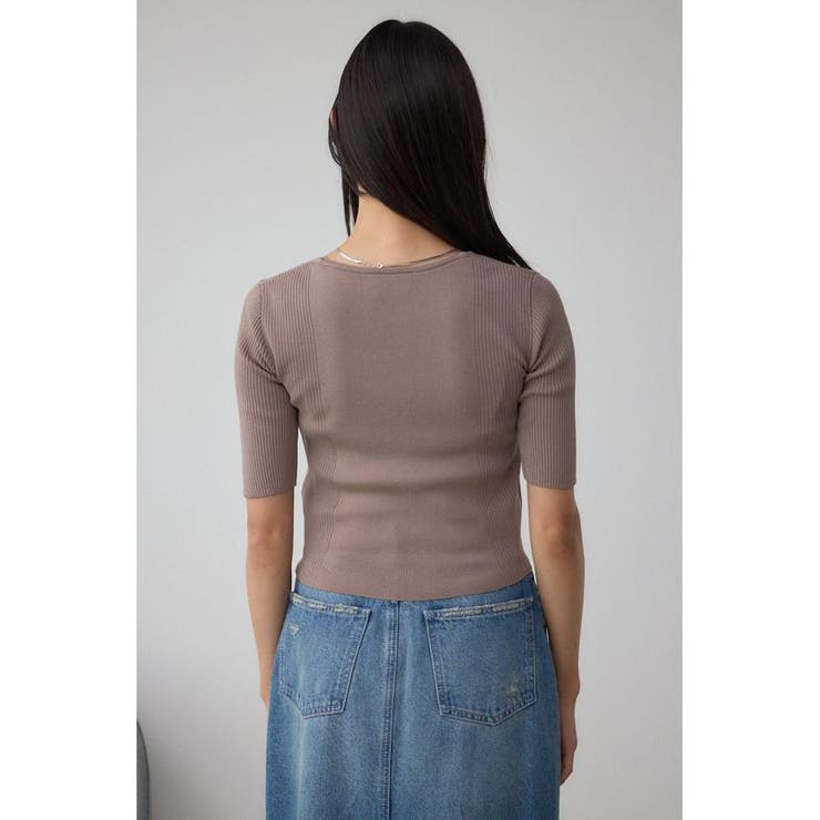 フェイクレイヤードレースアップニット | AZUL BY MOUSSY | 詳細画像25 