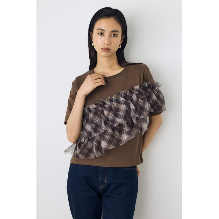 フリルデザインカットトップス | AZUL BY MOUSSY | 詳細画像18 