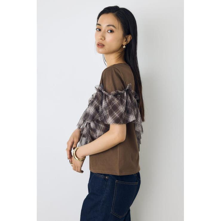 フリルデザインカットトップス | AZUL BY MOUSSY | 詳細画像21 