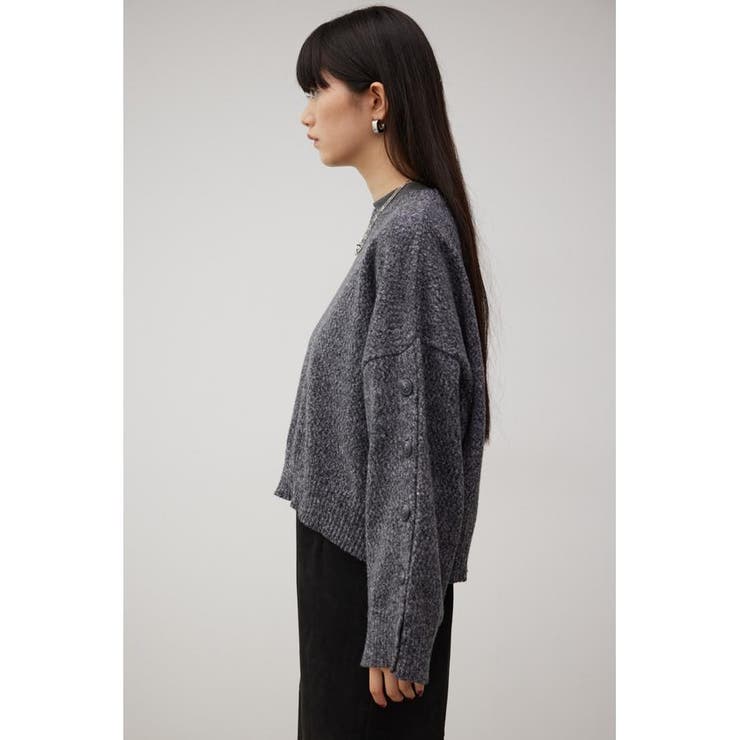 ボタンスリーブクロップドニットトップス | AZUL BY MOUSSY | 詳細画像35 