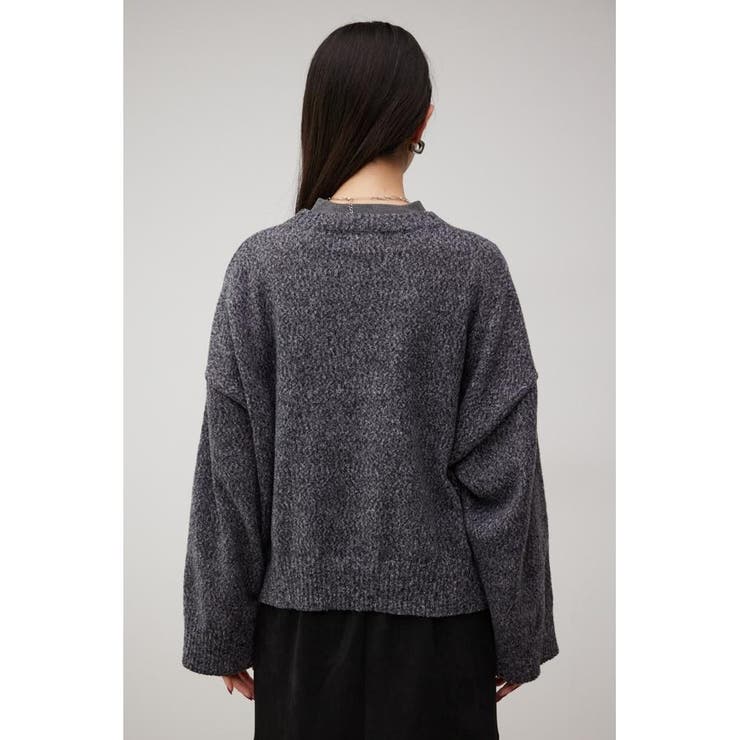 ボタンスリーブクロップドニットトップス | AZUL BY MOUSSY | 詳細画像36 