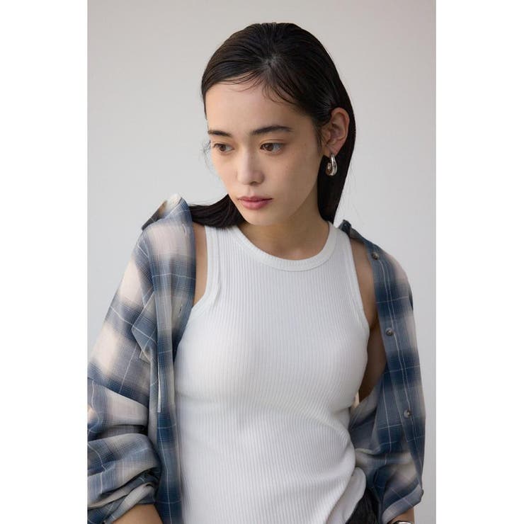 オンブレチェックライトシャツ | AZUL BY MOUSSY | 詳細画像12 