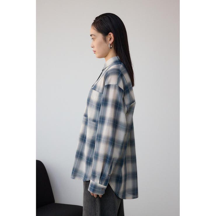 オンブレチェックライトシャツ | AZUL BY MOUSSY | 詳細画像16 