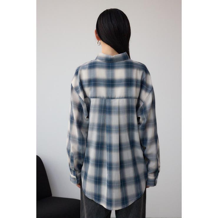 オンブレチェックライトシャツ | AZUL BY MOUSSY | 詳細画像17 