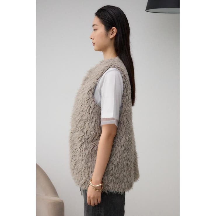 プードルフェイクファーベスト | AZUL BY MOUSSY | 詳細画像35 