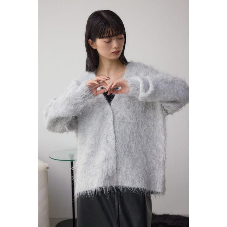シャギー起毛ニットカーディガン | AZUL BY MOUSSY | 詳細画像33 