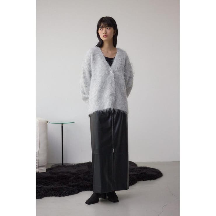 シャギー起毛ニットカーディガン | AZUL BY MOUSSY | 詳細画像34 