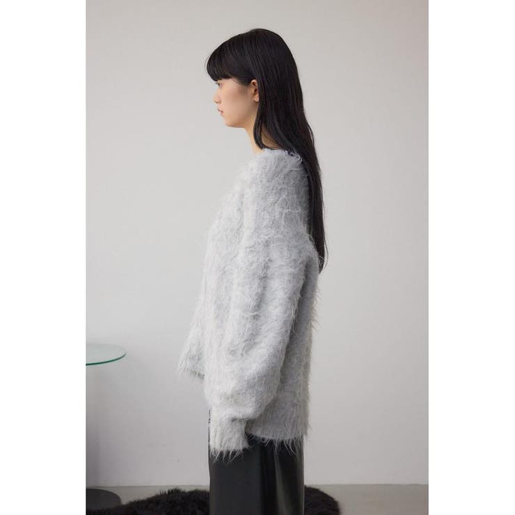 シャギー起毛ニットカーディガン | AZUL BY MOUSSY | 詳細画像36 