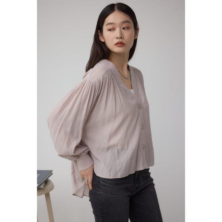 リブ付きシャツカーディガン | AZUL BY MOUSSY | 詳細画像13 