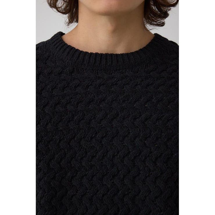 バスケット編みマットモールニット | AZUL BY MOUSSY | 詳細画像19 