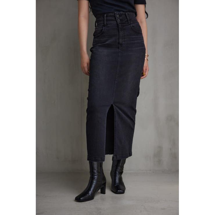 L/BLK1 | AZUL DENIM/15TH ハイウエストスカート | AZUL BY MOUSSY
