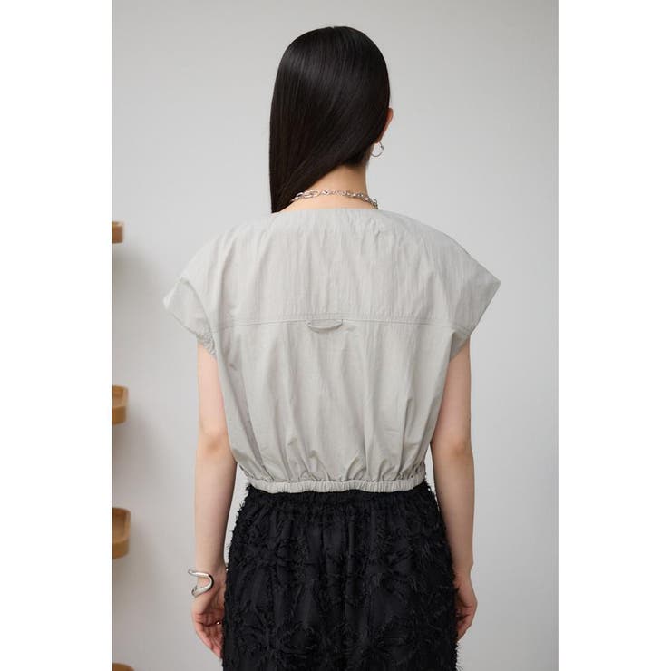 ドロストリングギャザーシャツベスト | AZUL BY MOUSSY | 詳細画像29 