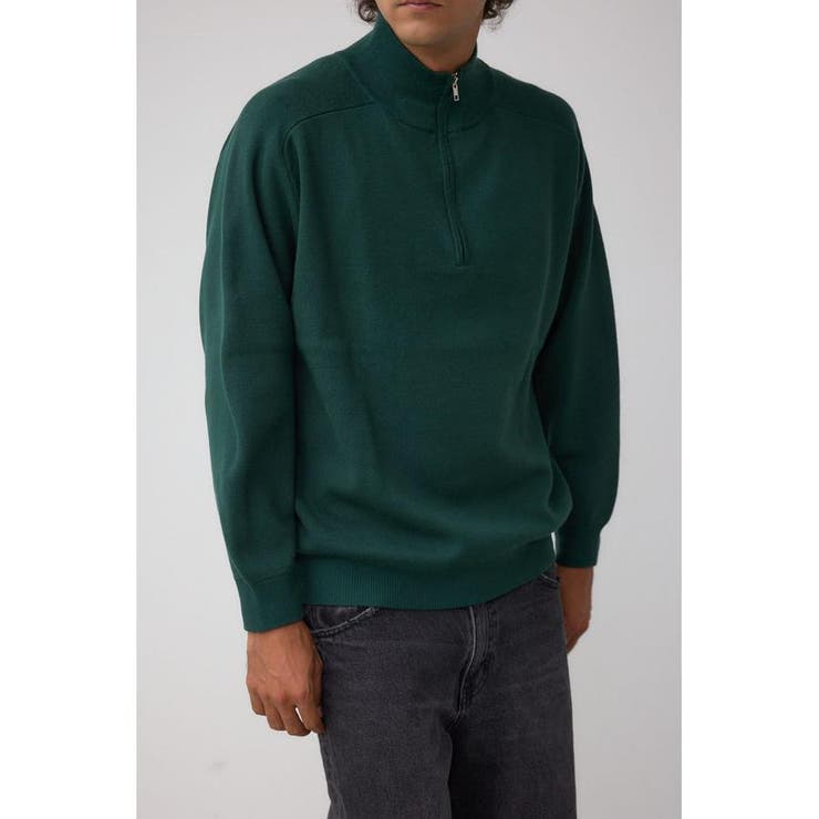 D/GRN3 | ミラノリブハーフジップ | AZUL BY MOUSSY