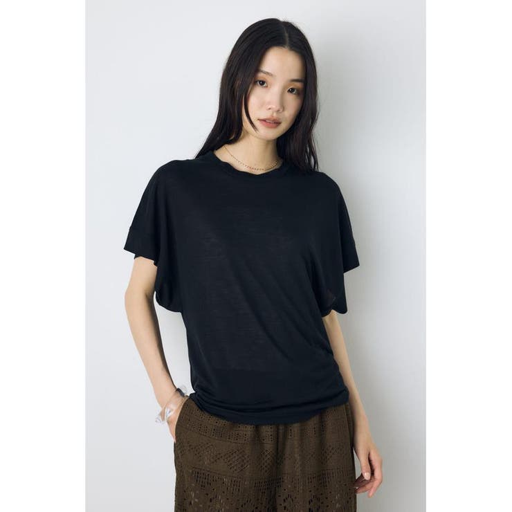 ドレープフレンチスリーブTシャツ | AZUL BY MOUSSY | 詳細画像9 