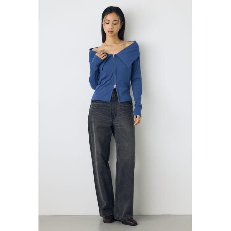 ダブルジップオフショル長袖トップス | AZUL BY MOUSSY | 詳細画像12 