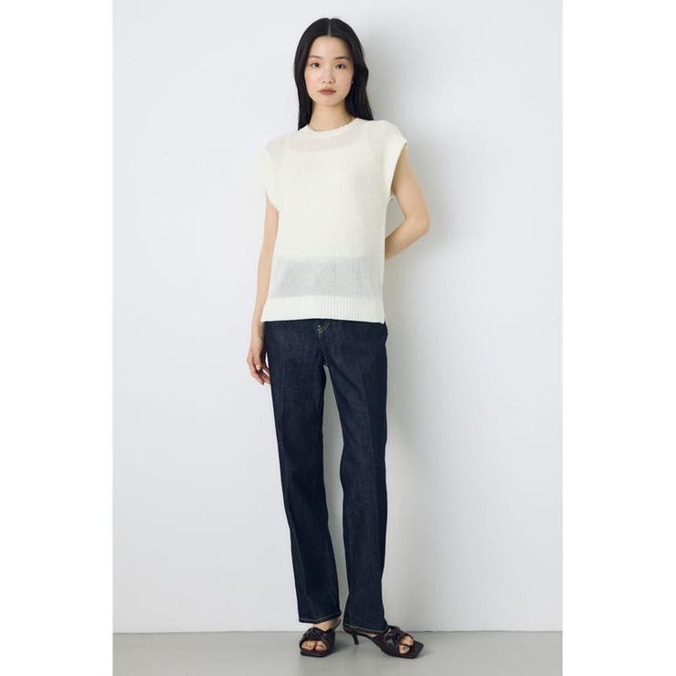 AZUL DENIM センタープレスストレートデニム ショート丈 | AZUL BY MOUSSY | 詳細画像13 