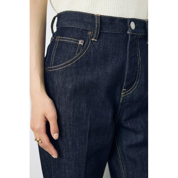 AZUL DENIM センタープレスストレートデニム ショート丈 | AZUL BY MOUSSY | 詳細画像16 