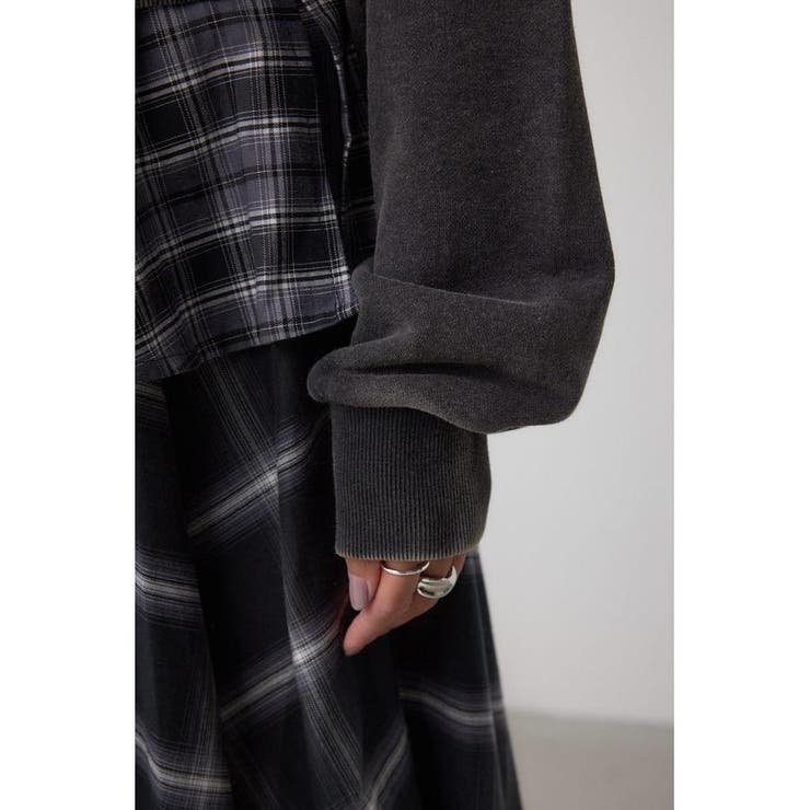 ジップアップダメージフーディー | AZUL BY MOUSSY | 詳細画像12 