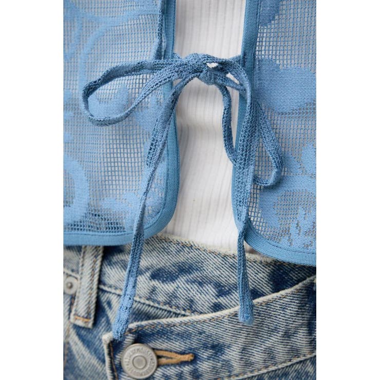 メッシュパターンカーディガン | AZUL BY MOUSSY | 詳細画像30 