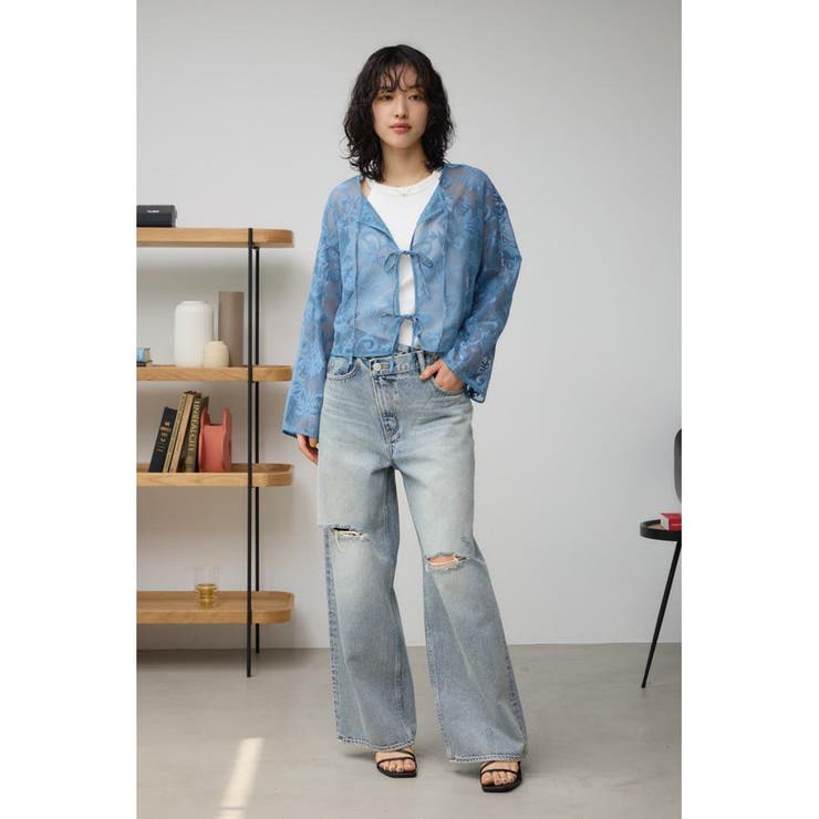 メッシュパターンカーディガン | AZUL BY MOUSSY | 詳細画像23 