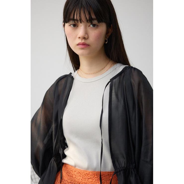 2WAYシアーペプラムシャツブラウス | AZUL BY MOUSSY | 詳細画像13 